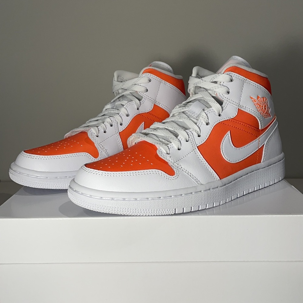 NEW Jordan 1 Mid Citrus Orange - Picture 2 of 9